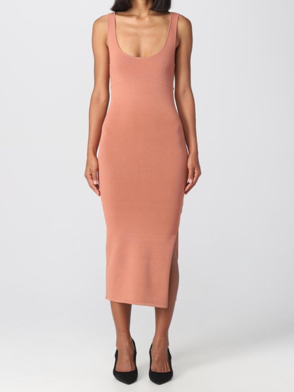 NWT Calvin Klein (Europe) Stretch Sweater Knit Midi Bodycon Dress, Small